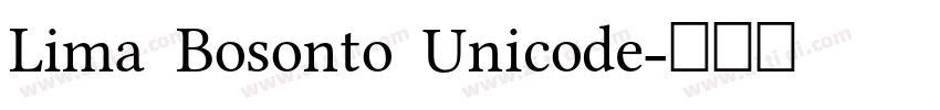 Lima Bosonto Unicode字体转换